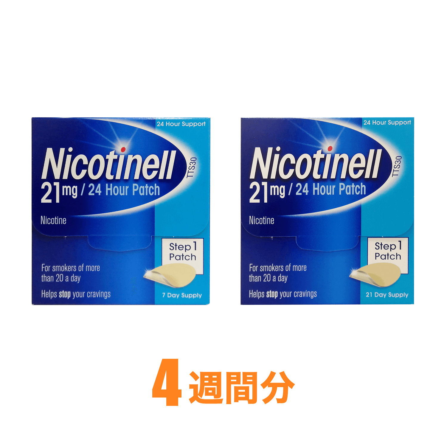 禁煙セット】ニコチネルパッチ21mg4週間分（28枚）通販｜禁煙治療薬｜医薬品個人輸入ユニドラ